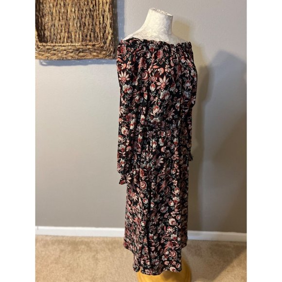 Talbots Midi Dress S Small Autumn Garden Stretch Career Church NEW NWT $149 - Picture 5 of 11